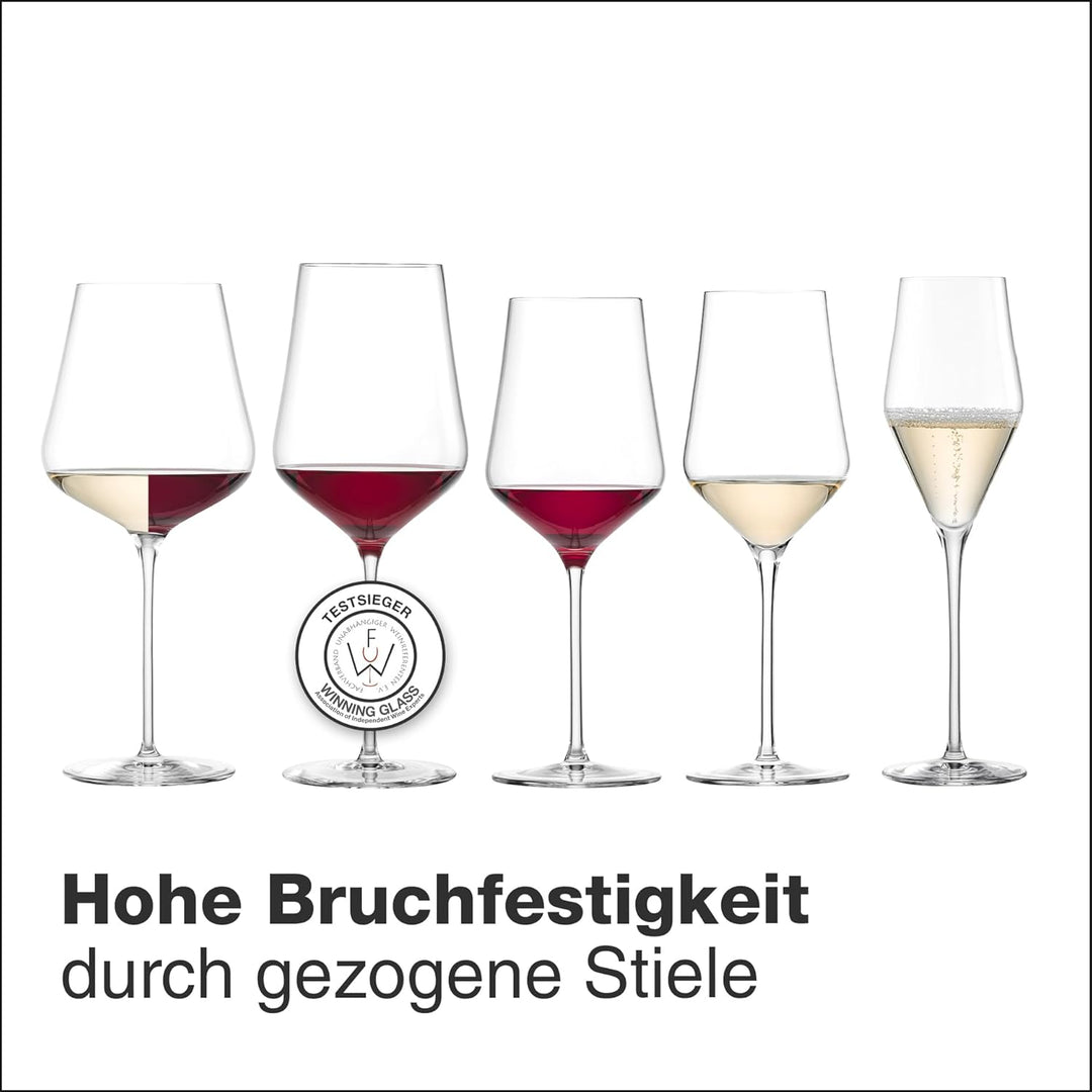 Eisch Sky Bordeaux Sensis Plus bleifreies Kristallweinglas, 2 Stück, 620 ml Bordeaux, 2er-Set, Borde
