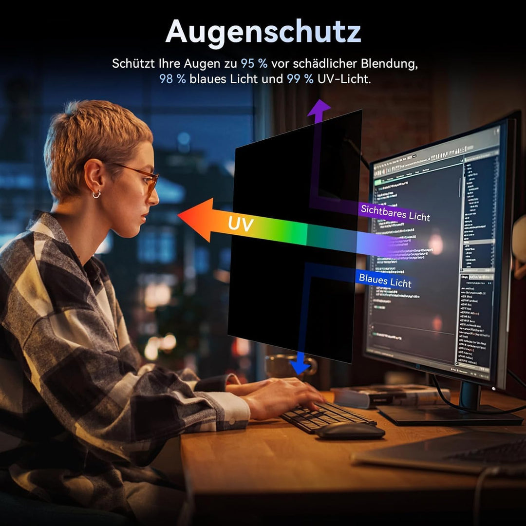 salipt 68,6 cm (27 Zoll) Computer-Sichtschutzfilter für 16:9-Breitbild-Display, Bildschirm-Privatspi