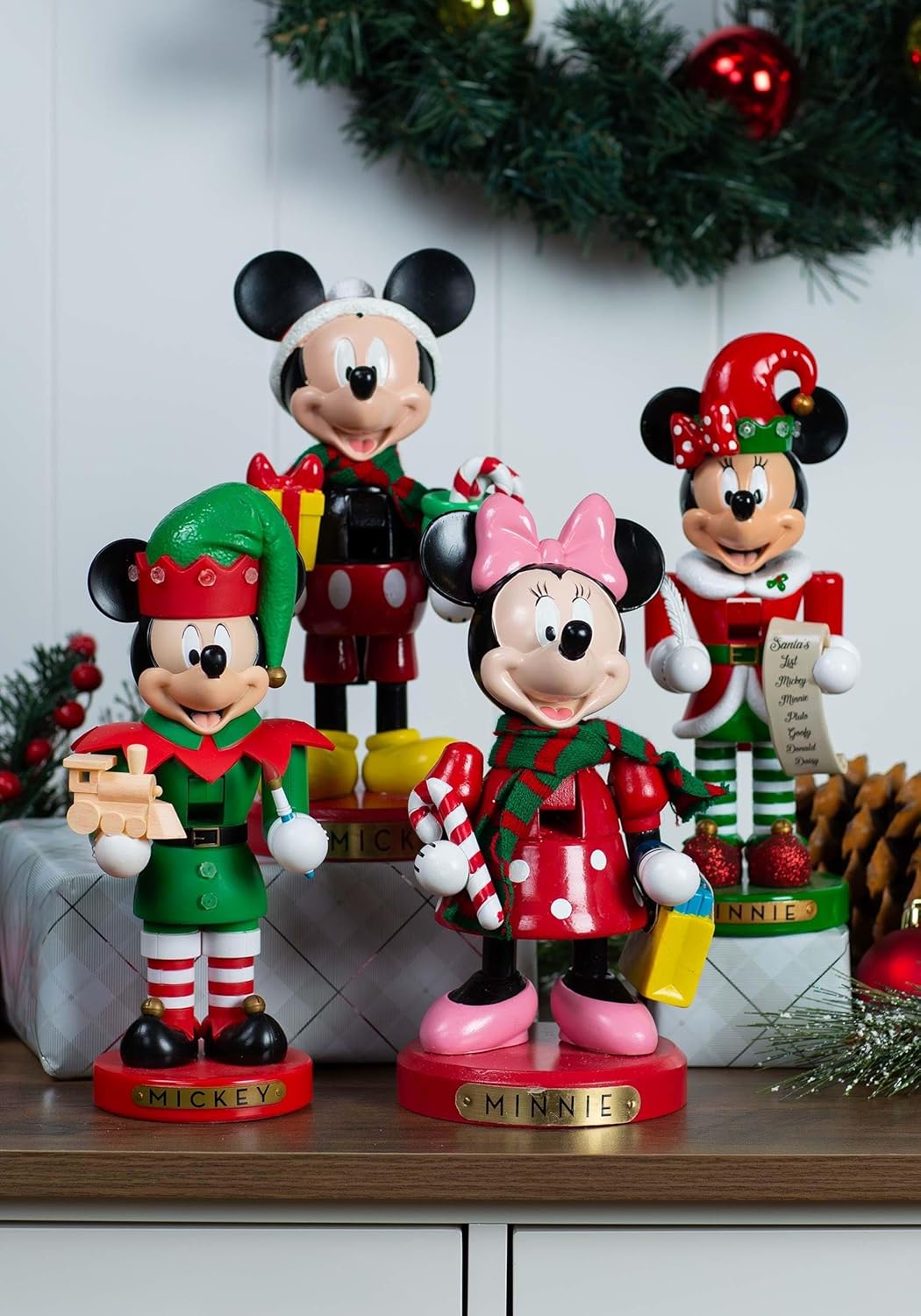 Disney DN6211L Mickey Mouse Nussknacker, Holz,Harz, Mehrfarbig, 10 Inch, 10 Inch