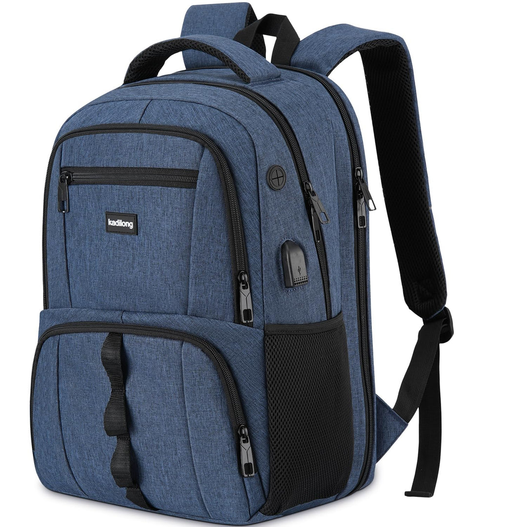Rucksack Herren Gross Laptop Rucksack 17,3 Zoll,Schulrucksack Jungen Teenager Laptoptasche mit USB L