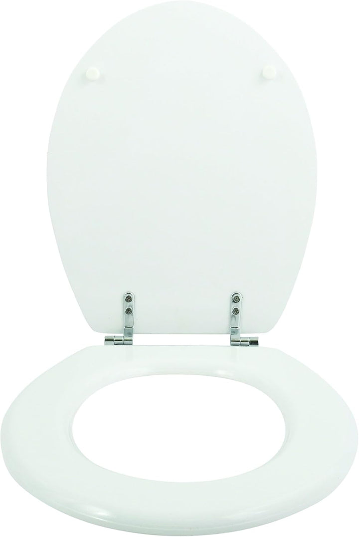 MSV 140720 WC Sitz mit Scharnieren aus Zink, weiss