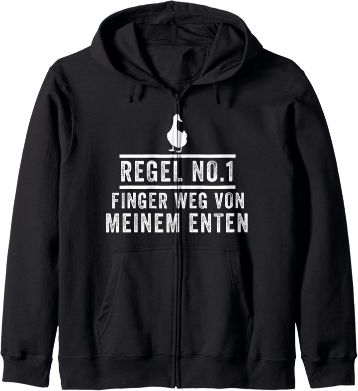 Ente Vogel Ententeich Entenbesitzer Lustige Sprüche Kapuzenjacke