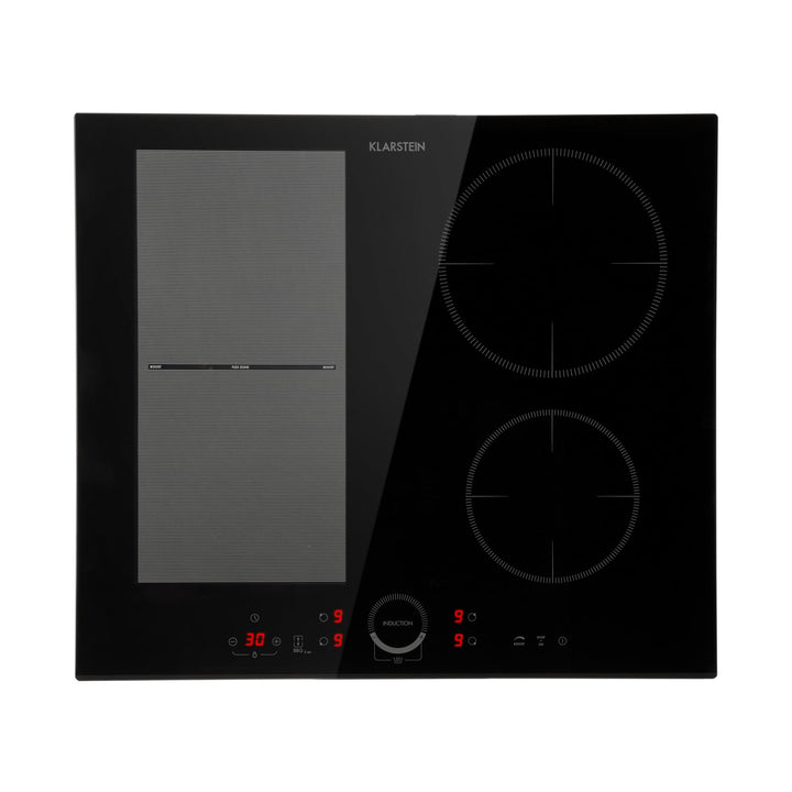 Klarstein Induktionskochfeld, Glaskeramik Kochfeld, mit 4 Platten, Einbau- mit Touch-Display, Digita
