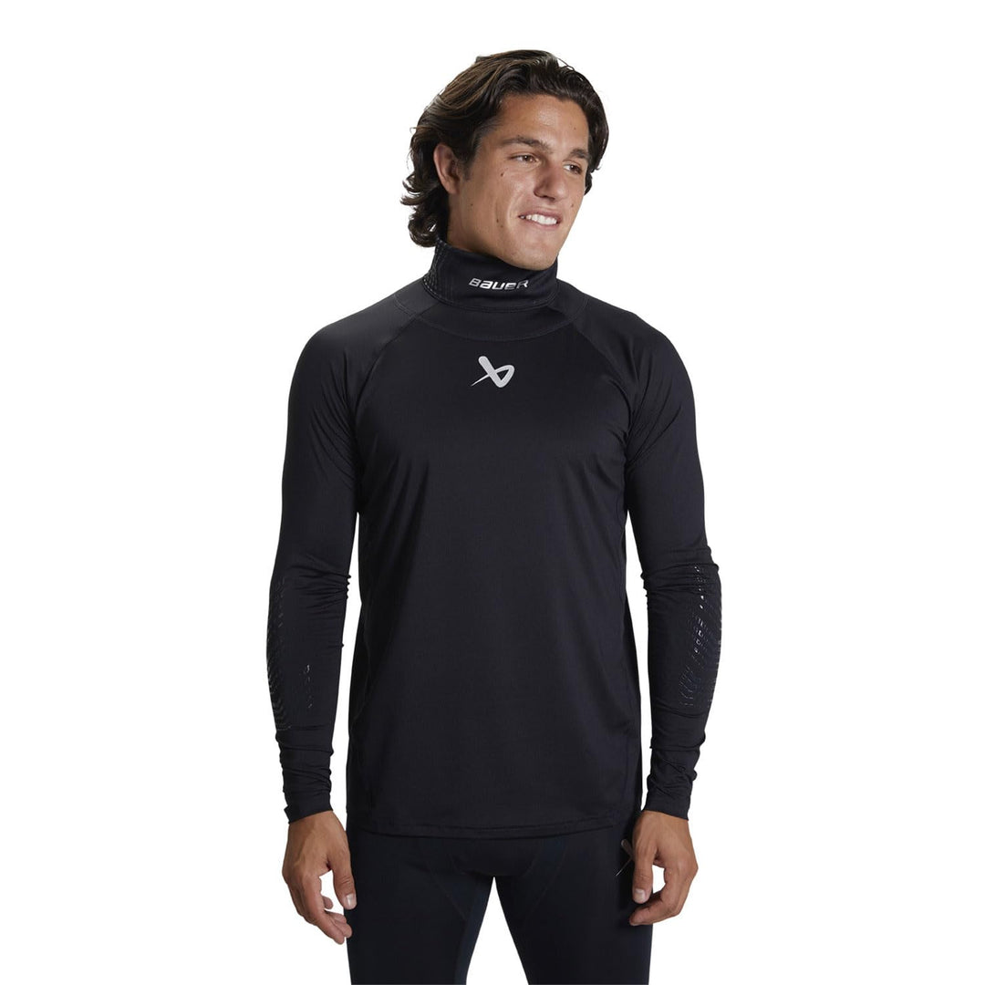 Bauer LS Neckprotect Oberteil - Senior L Schwarz, L Schwarz