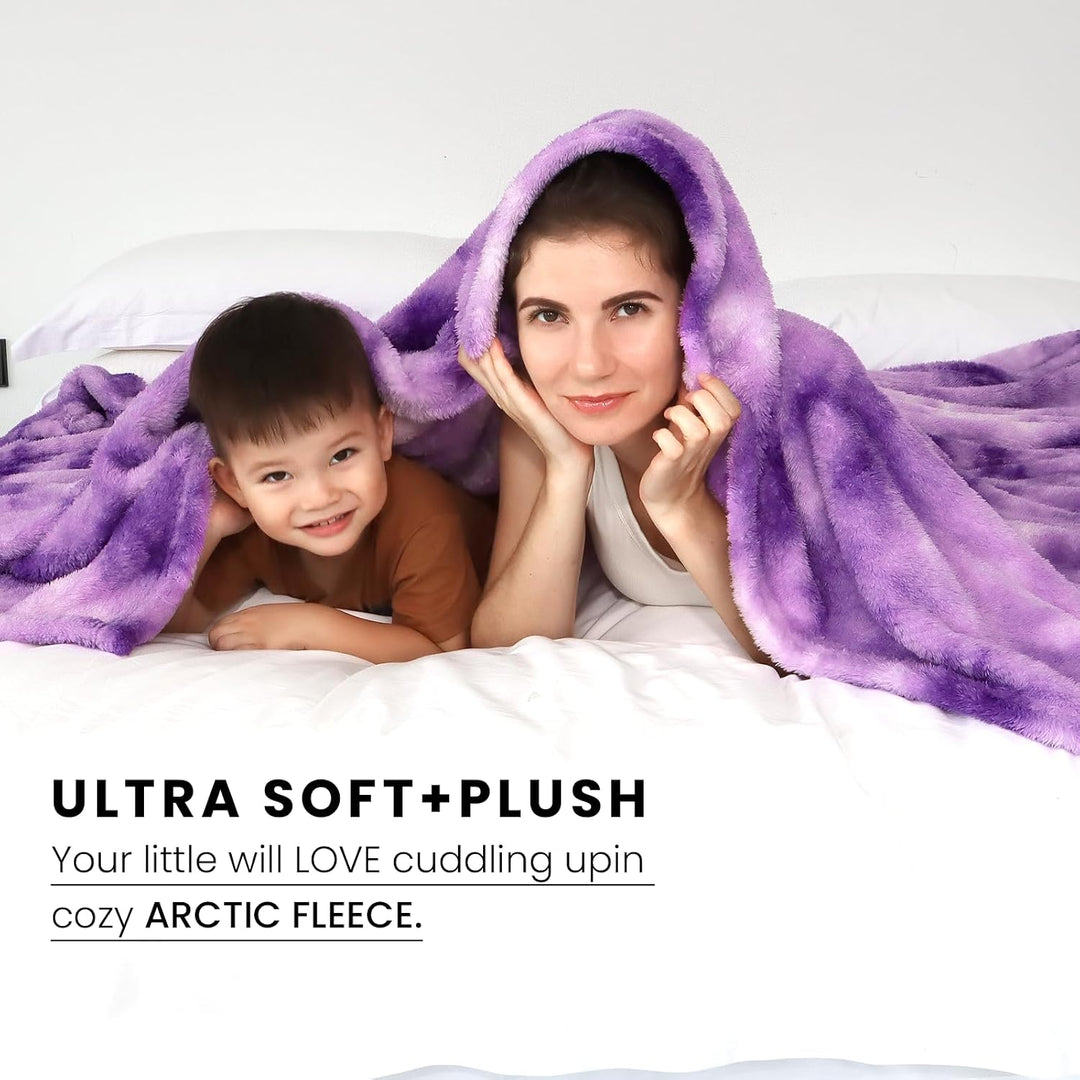 Fleece-Überwurf, gemütlich, weich, leicht, warm, Plüsch, lila, Herbstdecken und Überwürfe, Couch, So
