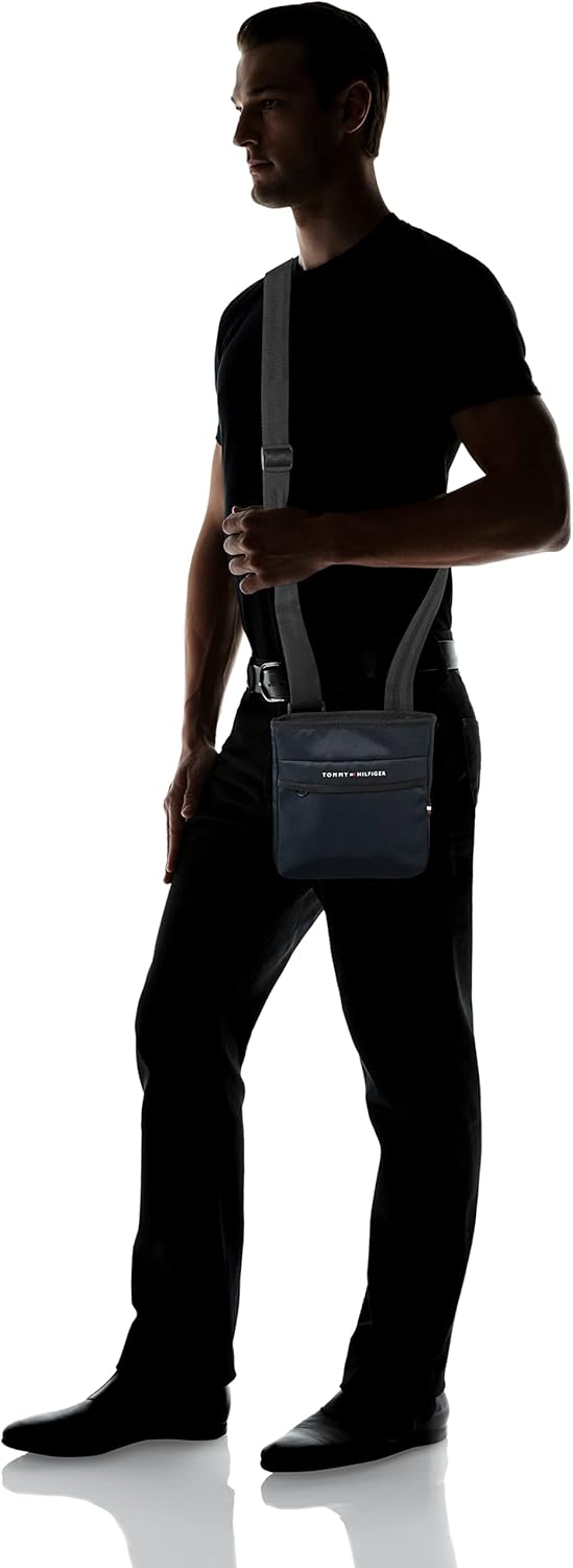 Tommy Hilfiger Herren Skyline Mini Crossover-Tasche, Blau Einheitsgrösse Space Blue, Einheitsgrösse