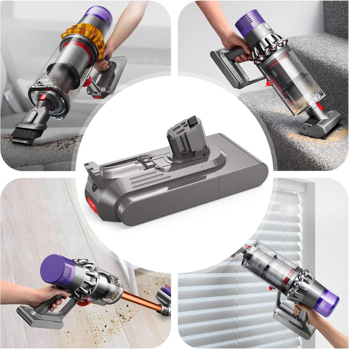 NASTIMA 25,2V 3900mAh Li-ion Akku, Li-ion Ersatzakku für Dyson V11 V15 Click-in, Dyson V11 Animal, V
