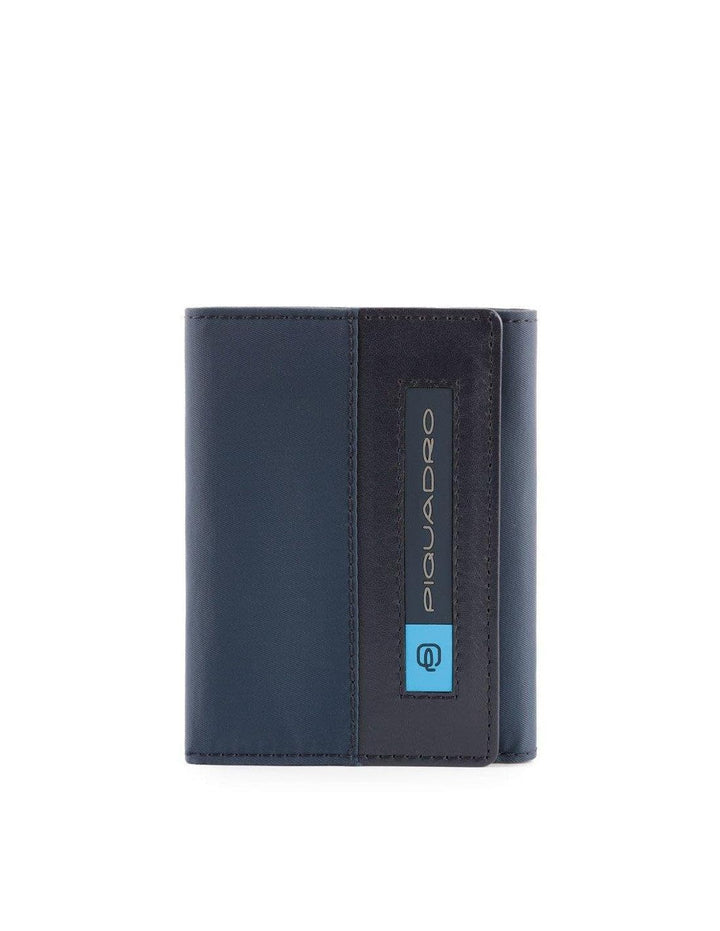 PIQUADRO Geldbörse für Herren PU4455BIO Blau Geldbörse Faltbar Rebuilt, blau, Taglia Unica, Modern