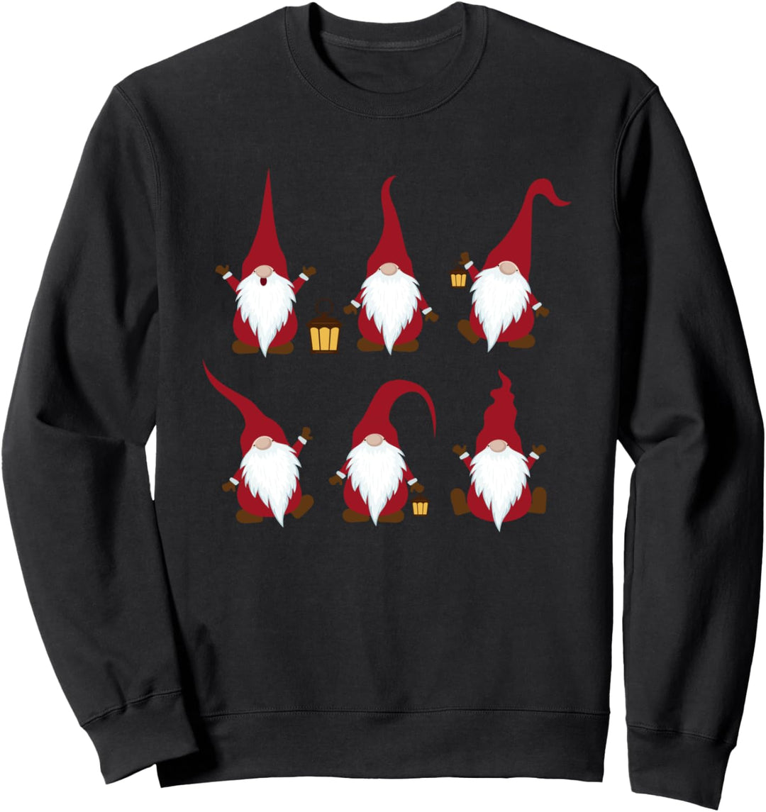 Lustiges &amp; Süsses Weihnachten Wichtel Gnom Zwerge Party Sweatshirt
