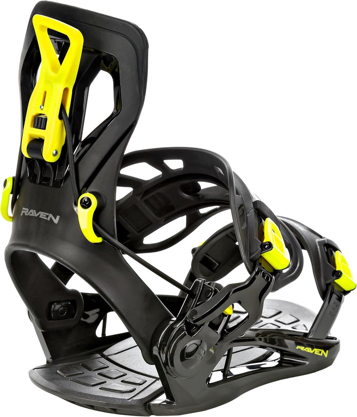 RAVEN Snowboard Set: Raven Pure Black + Bindung Raven Fastec FT360 Black oder Lemon + Boots Target S