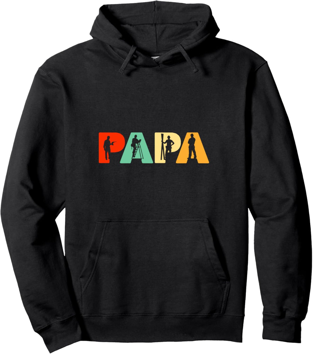 Schreiner Papa, Retro Papa Schreiner Vater Geschenk Pullover Hoodie
