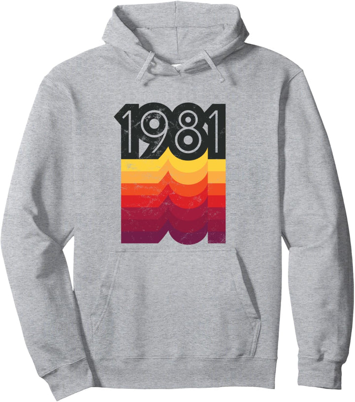 80er Jahre Stil Retro Geburtstag Vintage 1981 Pullover Hoodie
