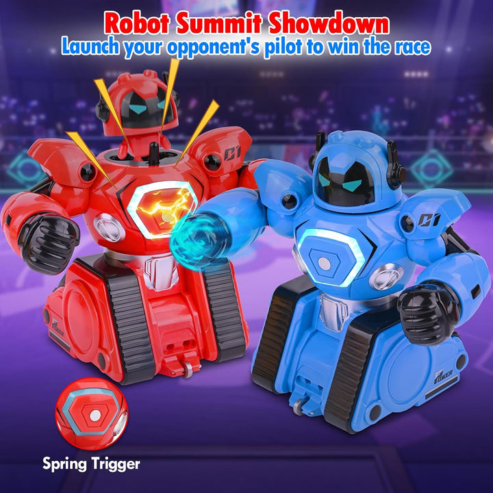 Ferngesteuerte Roboter Kampf, 2 Stück RC Kampfroboter Spielzeug mit LED Licht und Musik, Kombat Boxk