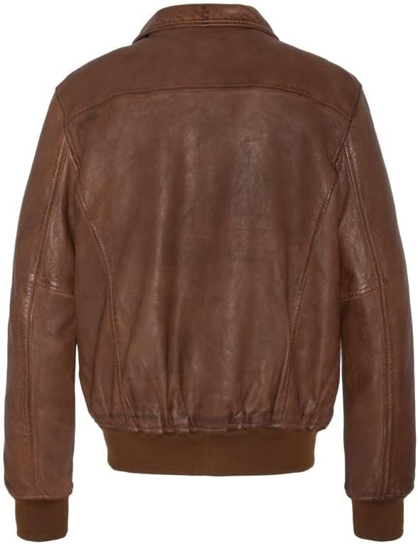 Schott NYC Herren Lcflightwx Jacket M cognac, M cognac