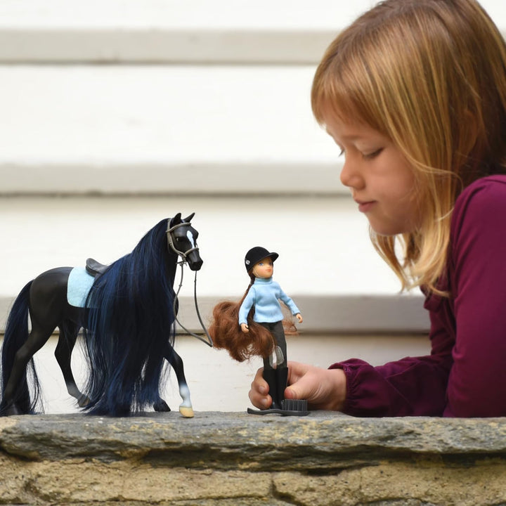 Breyer 90.61145 Jet &amp; English Rider, Charlotte Modern, Modern