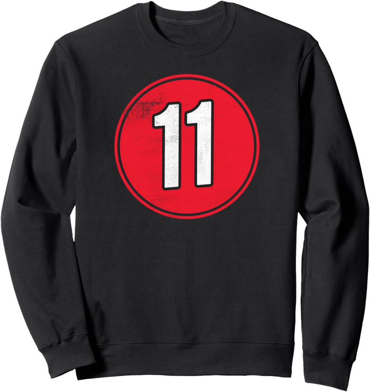 Number Eleven 11 Nummer elf 11 Sweatshirt