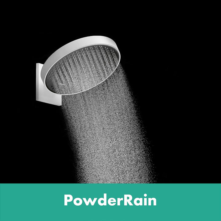 hansgrohe wassersparender Duschkopf Regendusche Rainfinity (250mm, rund, 1 Strahlart) mattweiss
