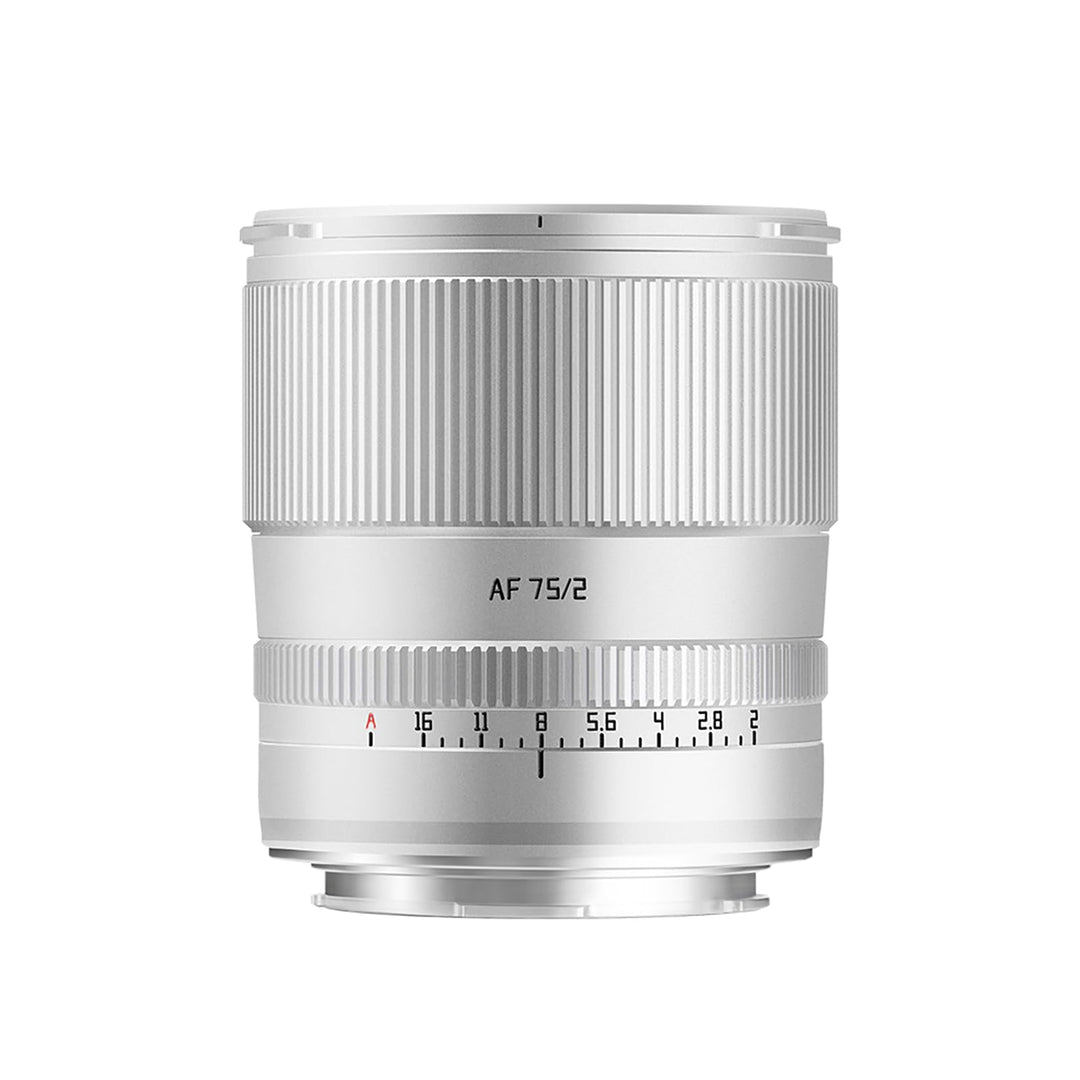 TTARTISAN 75 mm F2 AF Objektiv für L-Mount Silber, Vollbild-Autofokus Prime Portrait Objektive (L, S