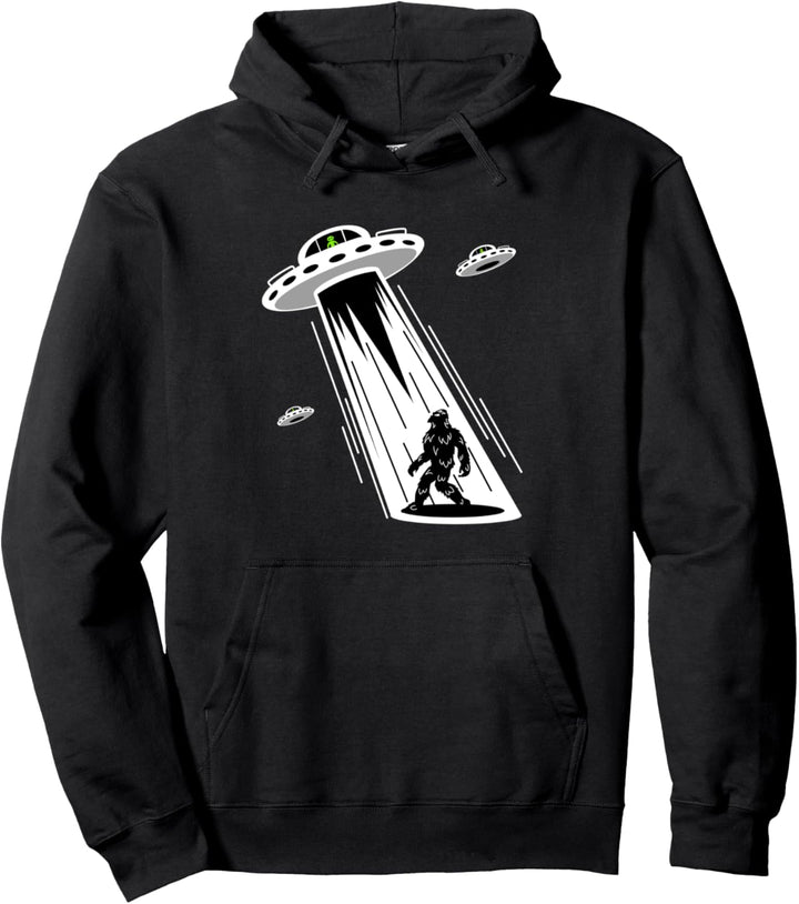 Alien Entführung Bigfoot Lustig Alien Sasquatch Yeti Pullover Hoodie