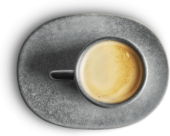 SPRINGLANE Espressotasse mit Untertasse Misty Cliff 4er-Set, Steingut 4 Stück (1er Pack), 4 Stück (1