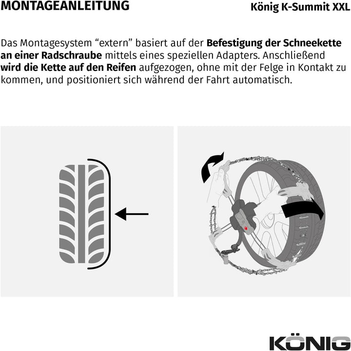 KÖNIG K-SUMMIT XXL K66 - Schneeketten, 2