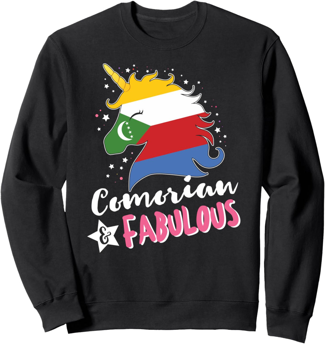 Komorisches Einhorn Komoren-Flagge Sweatshirt