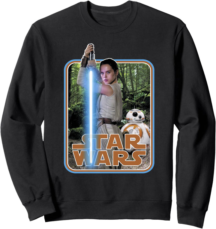 Star Wars Rey &amp; BB-8 Episode 7 Poster Sticker Sweatshirt