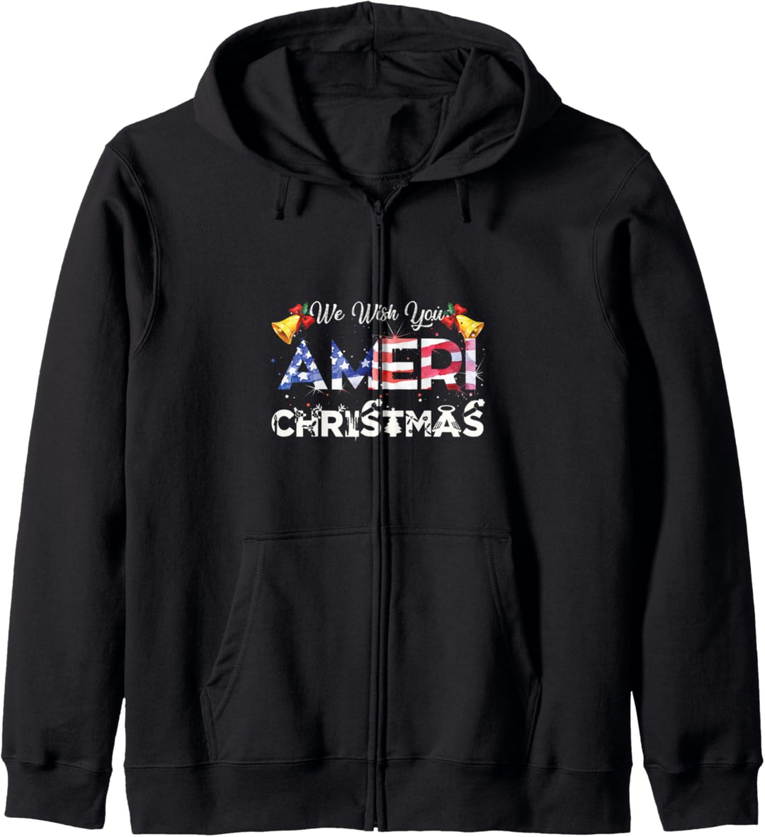 We Wish You Ameri Christmas Ugly Sweater Gift Kapuzenjacke