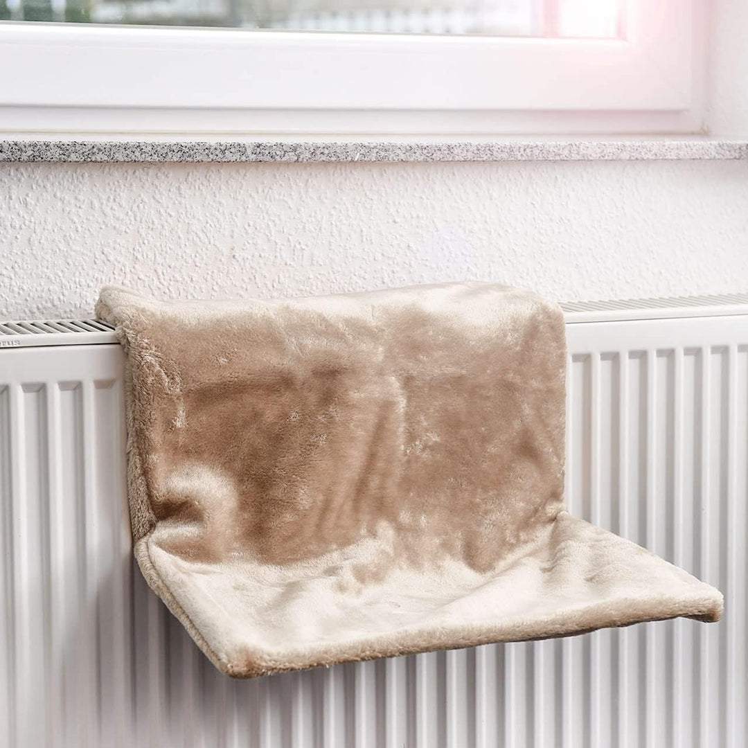 CanadianCat Company | Liegemulde für Katzen in beige ca. 45x26x31 cm Katzen Heizungs-Liege L