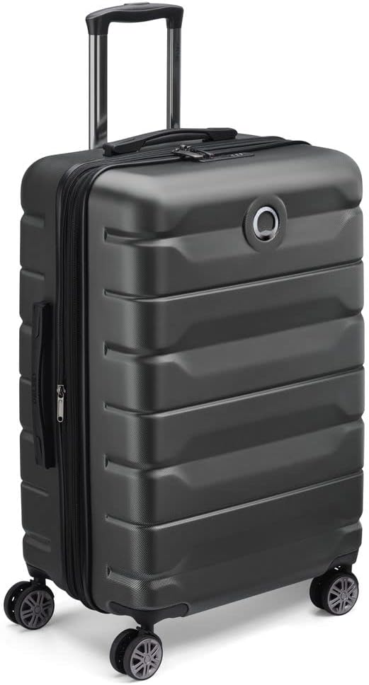 DELSEY PARIS Meteor Kabinenkoffer, schmal, 4 Doppelrollen, 55 cm, für Erwachsene, Unisex, Purpur-08