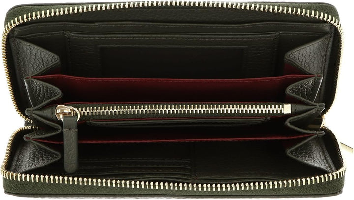 Coccinelle Leder Geldbörse Metallic Soft Wallet Grained Leather Alga grün Alga Einheitsgrösse, Alga