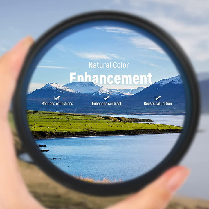 NEEWER 49mm Polarisationsfilter(Polfilter),CPL Filter mit 30 lagiger Mehrschicht Polarisationsfolie,