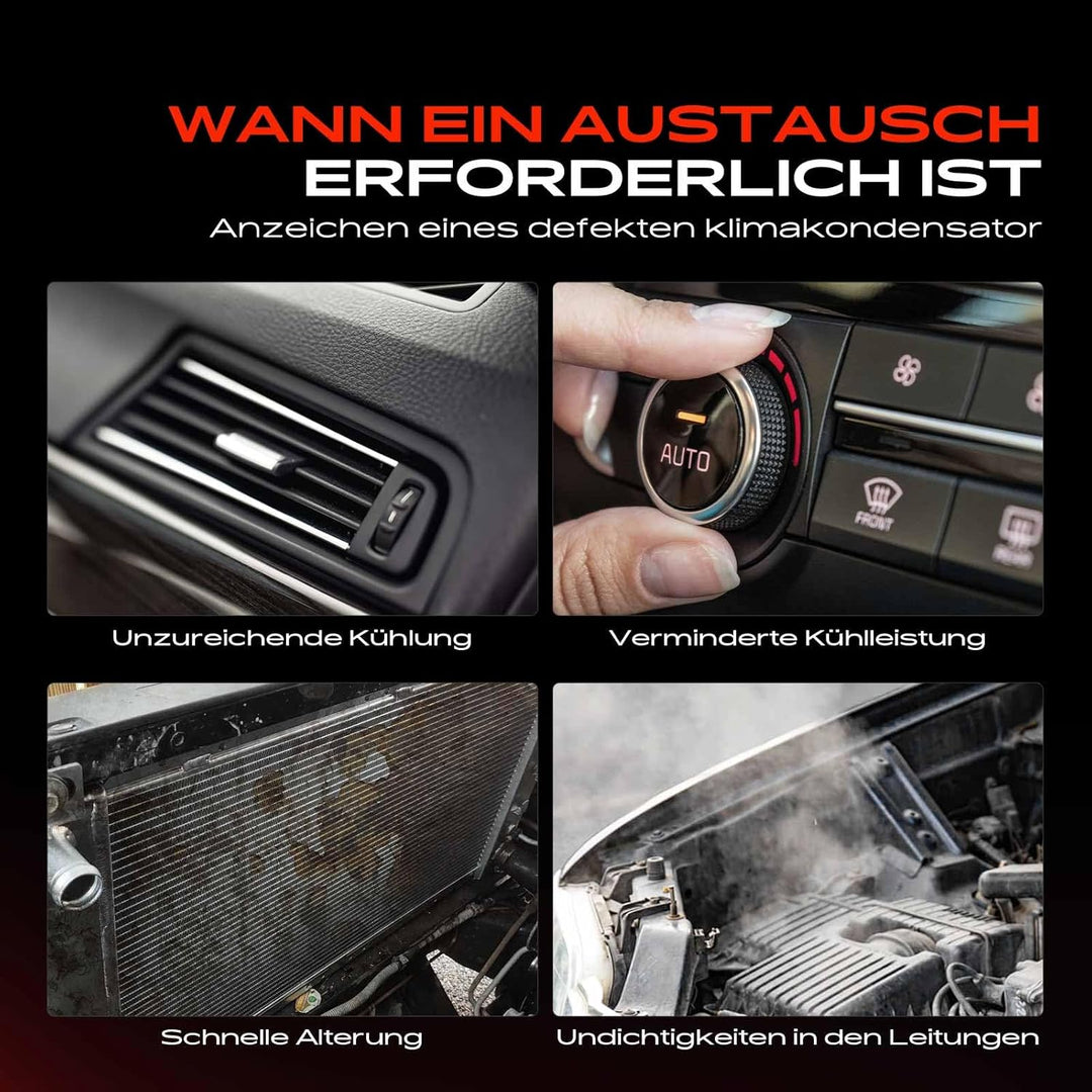 Frankberg Kondensator Klimaanlage Kompatibel mit ES MCV VZV 2001-2006 Camry Stufenheck ACV3 MCV3 XV3