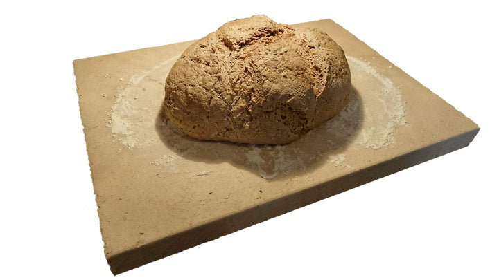 Pizzastein Brotbackstein Flammkuchenplatte aus Speicherschamotte, Für E-Herde