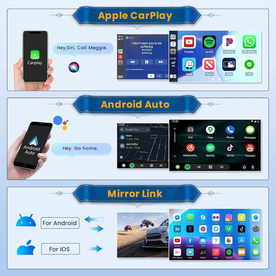 Android 15 Autoradio für Volkswagen VW Polo 5 2008-2020 mit Wireless CarPlay Android Auto 2+64G, 9 Z