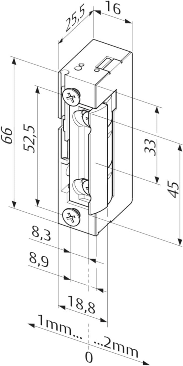 effeff Elektro-Türöffner 118 E HZ Fafix o.mech.Entriegel