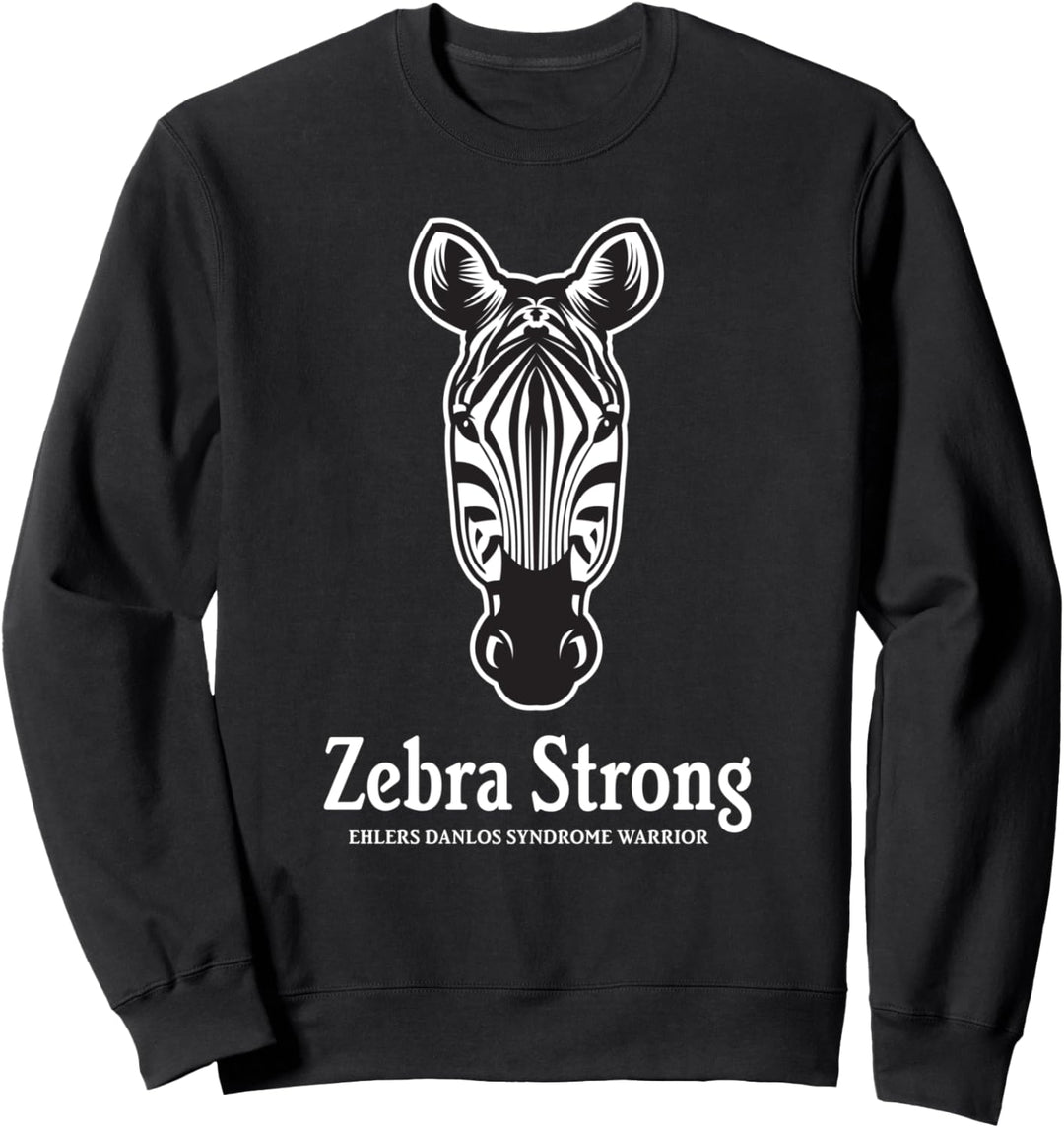 Zebrastarker EDS-Krieger - Bewusstsein für das Ehlers-Danlos-Syndrom Sweatshirt