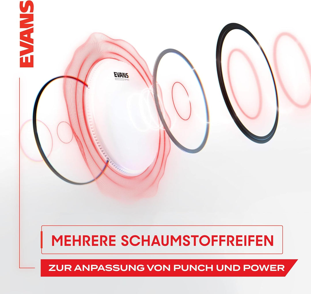 Evans BD22EMADONX Bassdrumfell Onyx mattschwarz 55,8 cm (22 Zoll) 22 inch, 22 inch