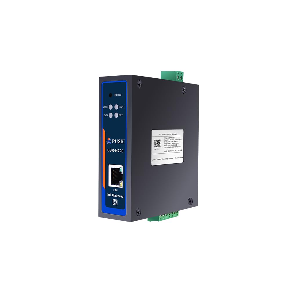 Edge Computing IoT Gateway 2 x RS485 1 x Ethernet mit SD-Karte Zur Datenspeicherung Modbus an MQTT/J