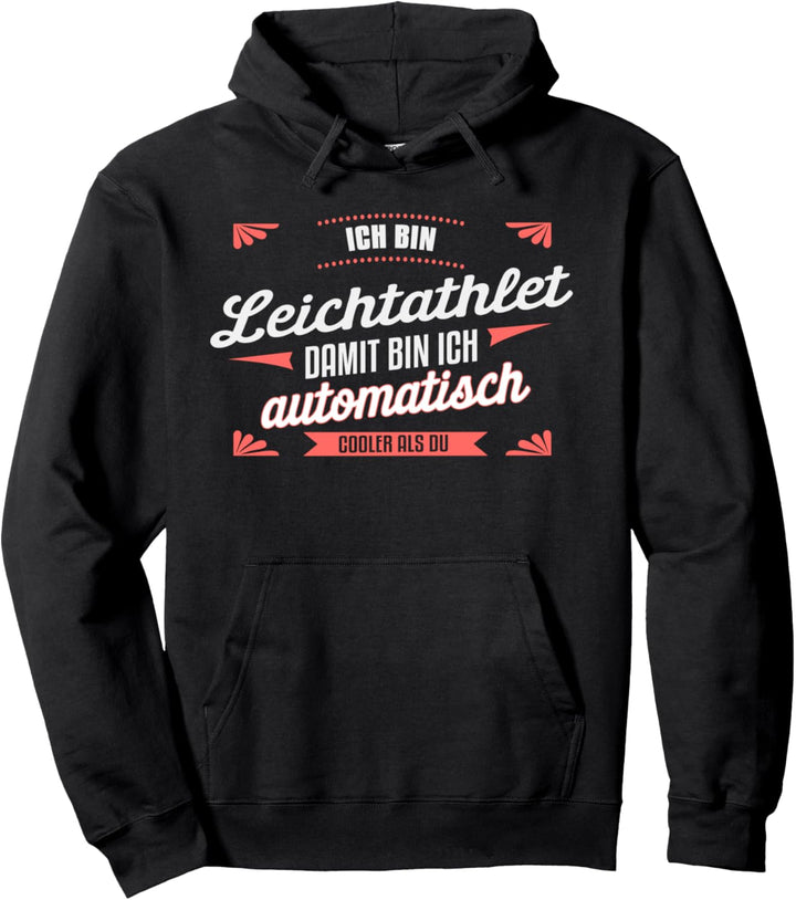 Cooler Leichtathlet - Leichtathletik Spruch Geschenk Pullover Hoodie