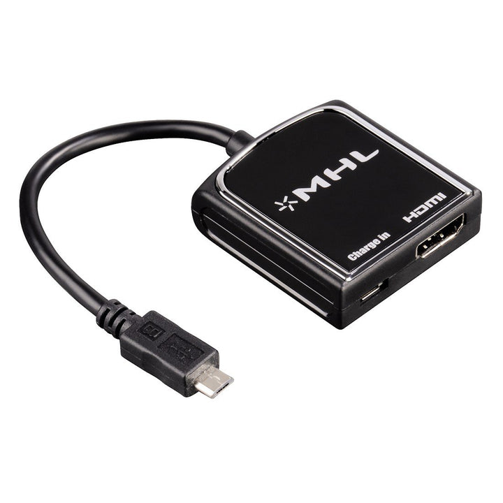 Hama MHL-Adapter (Handy/Smartphone an TV/Beamer mit HDMI-Eingang, Full-HD-Qualität)