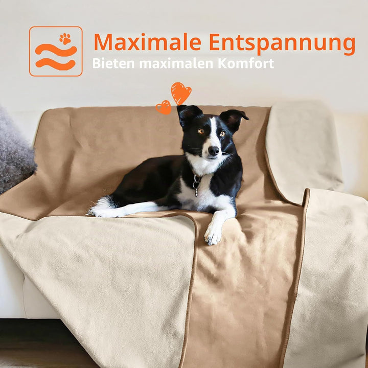 Wasserdicht Hundedecke Katzendecken Waschbar, wasserdichte Decke für Grosse Hunde Sofaschutz Couch Ü