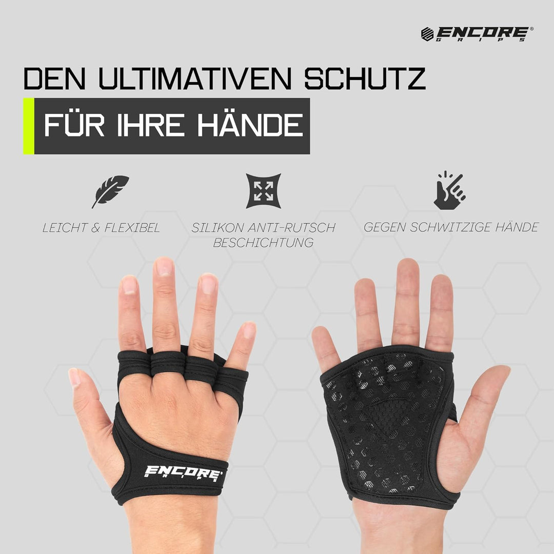 Griffpolster Kraftsport – Griffhilfen & Grip Pads für Krafttraining, Bodybuilding & Klimmzüge, Neopr