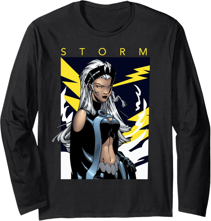 Marvel X-Men Storm Boltage Voltage Poster Langarmshirt