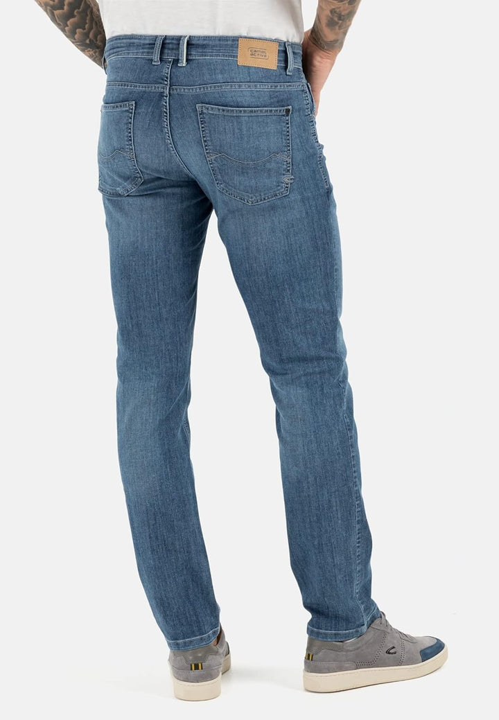 camel active Herren Relaxed Fit fleXXXactive® Jeans 31W / 34L Blau, 31W / 34L Blau