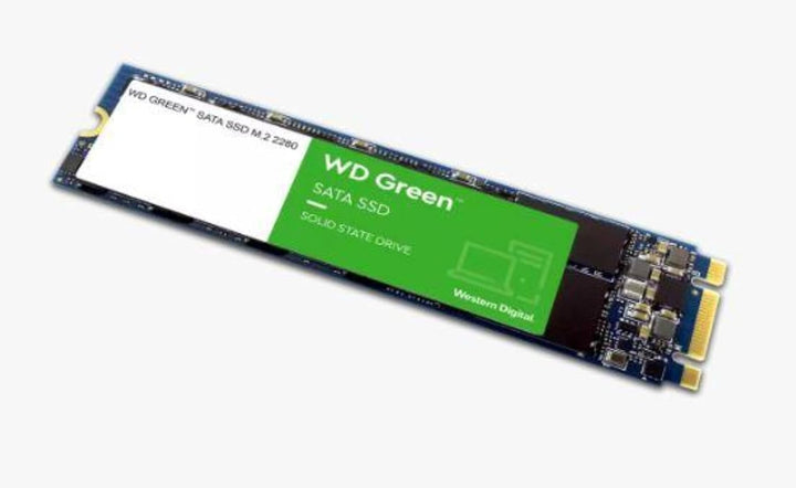 WD Green SATA SSD interne SSD 480 GB (M.2 2280 Modul für den Einsatz in Laptops und Desktop PCs, SLC