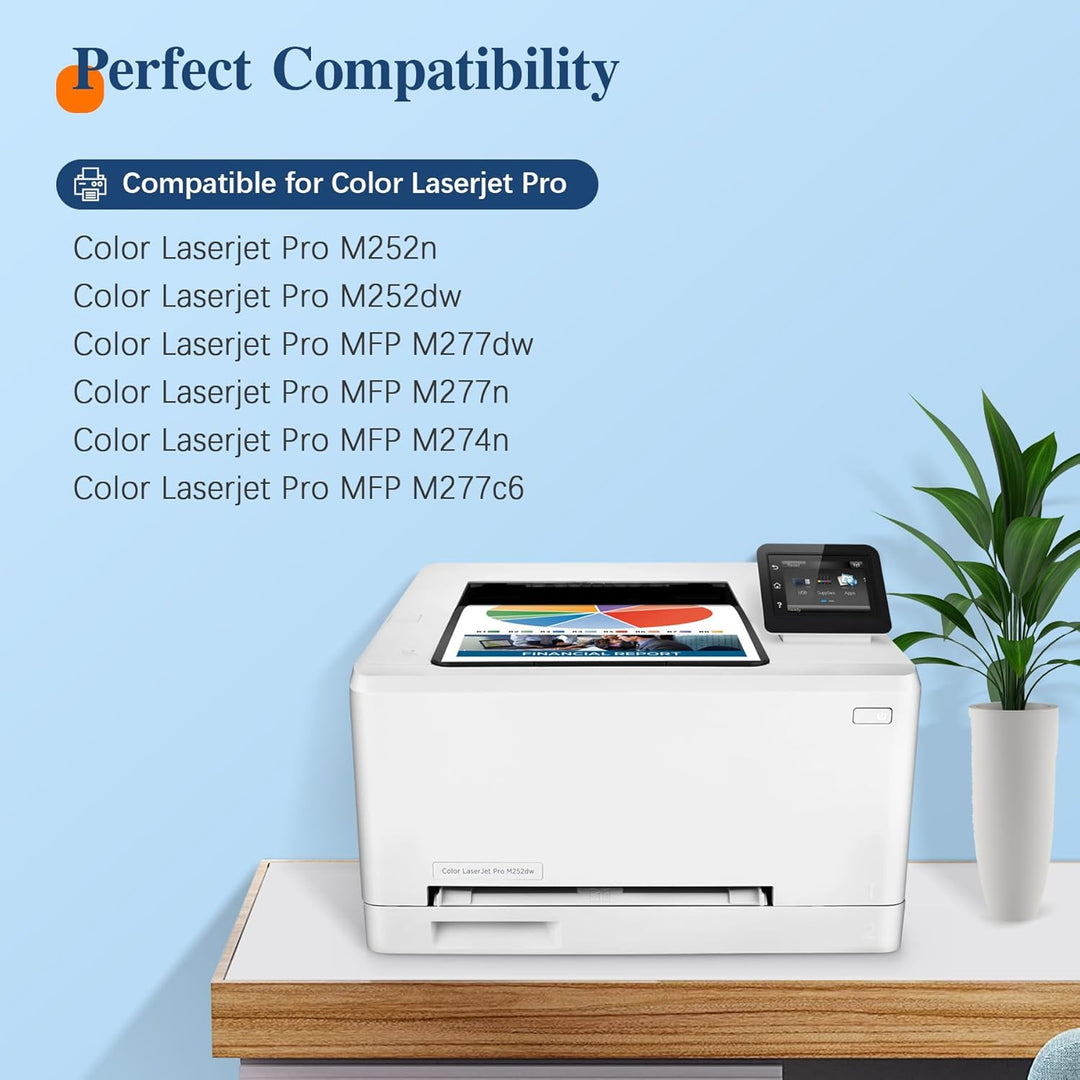 ColorKing 201X Kompatible für HP 201X 201A CF400X CF400A Multipack Toner für HP M277dw Toner Color L