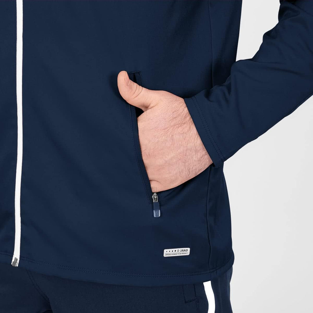 JAKO Herren Champ 2.0 Präsentationsjacke S Marine/Neongelb, S Marine/Neongelb