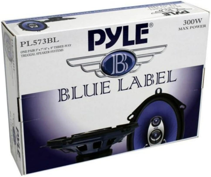 KIT-Set FÜR Pyle Blue Label PL573BL 2 5 x 7 3-Wege-Triaxiallautsprecher, 150 Watt RMS, 300 Watt max.