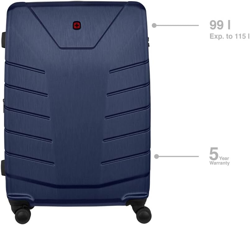 WENGER Pegasus L Hartschalenkoffer mit 4 Rollen, Trolley, L, 99 (115) l, Sicherheitsschloss, Damen H